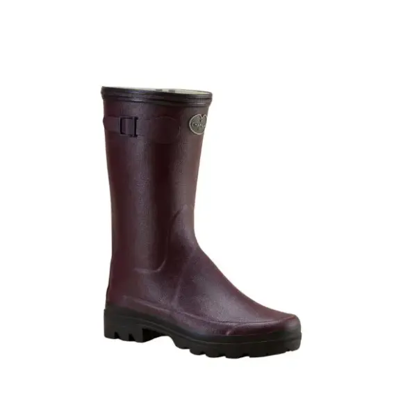 Giverny Ankle Boots Women Le Chameau Jersey Lined Cherry