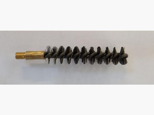 Steel wire brush with external thread