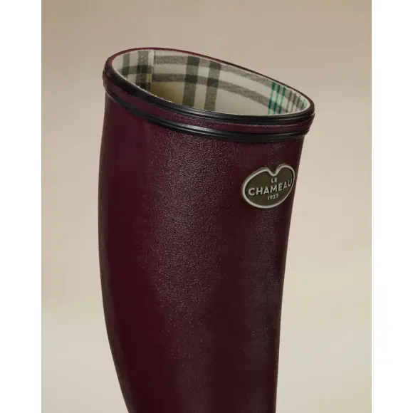 Bottes Giverny Damen Le Chameau Jersey gefüttert Kirsche, Bild 9 von 16