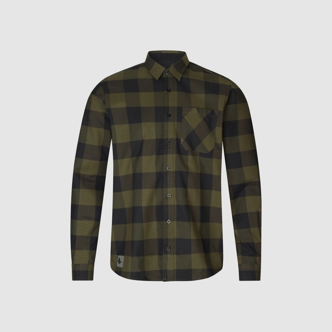 Seeland Toronto groene flanellen overhemden voor heren