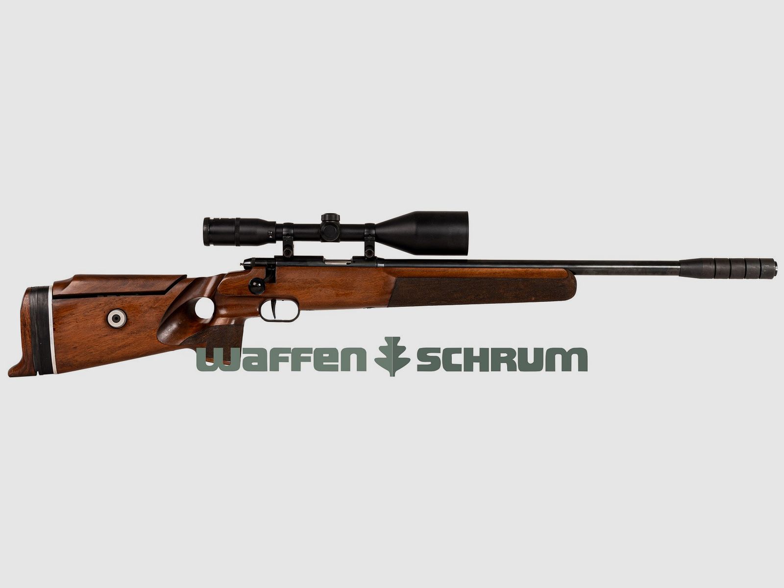 Anschütz 1408 , ZF Otha 4-12x56 Abs. Plex, Festmontage 25,4 Ringe, .22lr