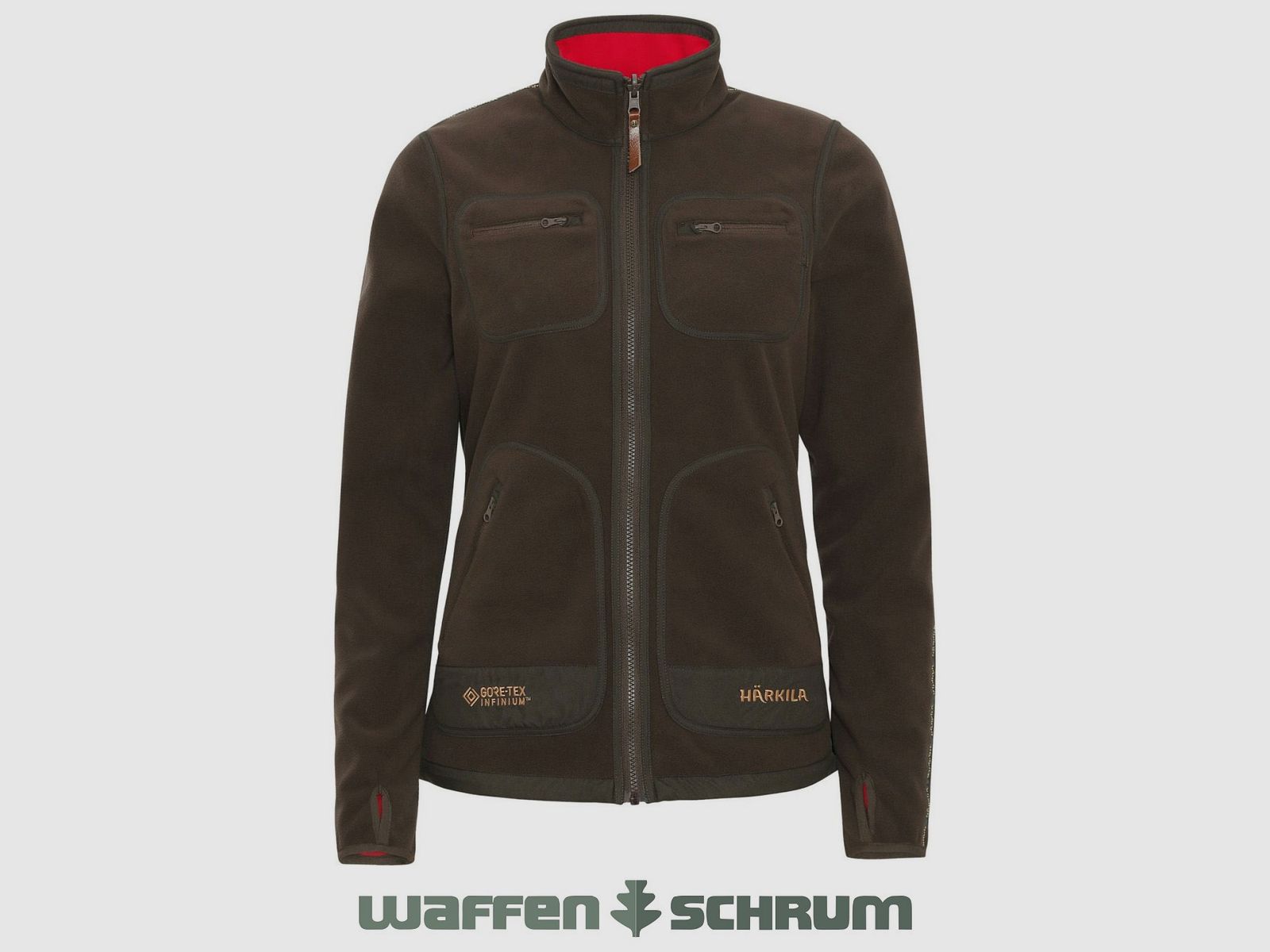 Härkila Fleecejacke Kamko Brown/Red