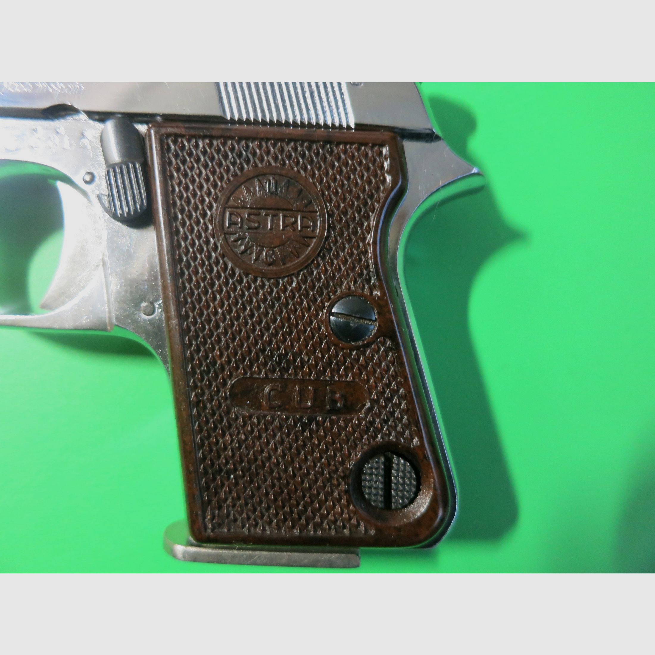Astra-Unceta Y, CUB, Cal. 6.35 mm Browning, Nickel Special Series #56, image 2 of 6