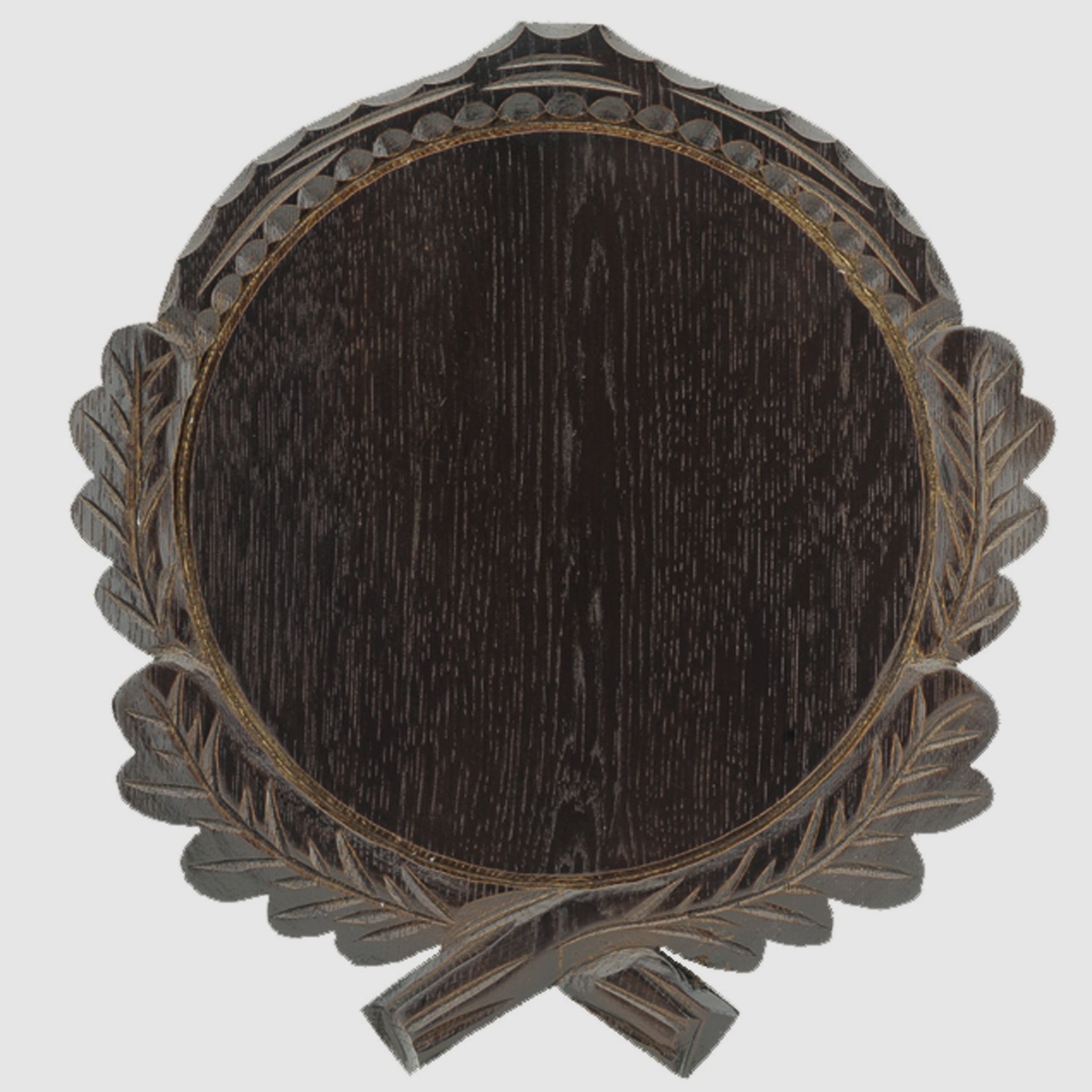 Keilerschild geschnitzt, dunkel