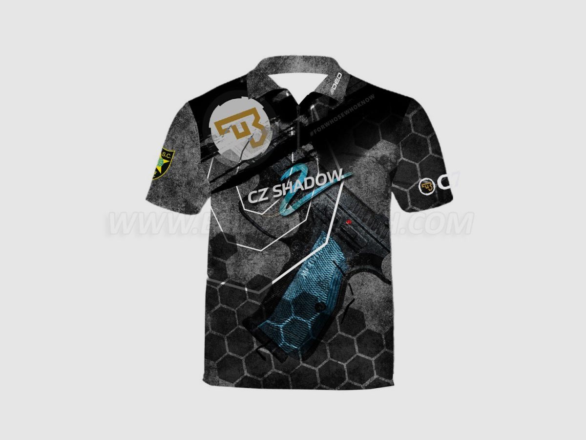 DED CZ Shadow 2 HEXTAC Dark T-Shirt, Größe: 5XL, Benutzerdefinierter Name: Mit Benutzerdefiniertem Namen, Bekleidungsart: Damen, Bild 1 von 3