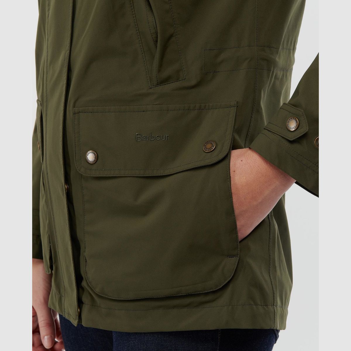 BARBOUR Clyde Jacke Olijf