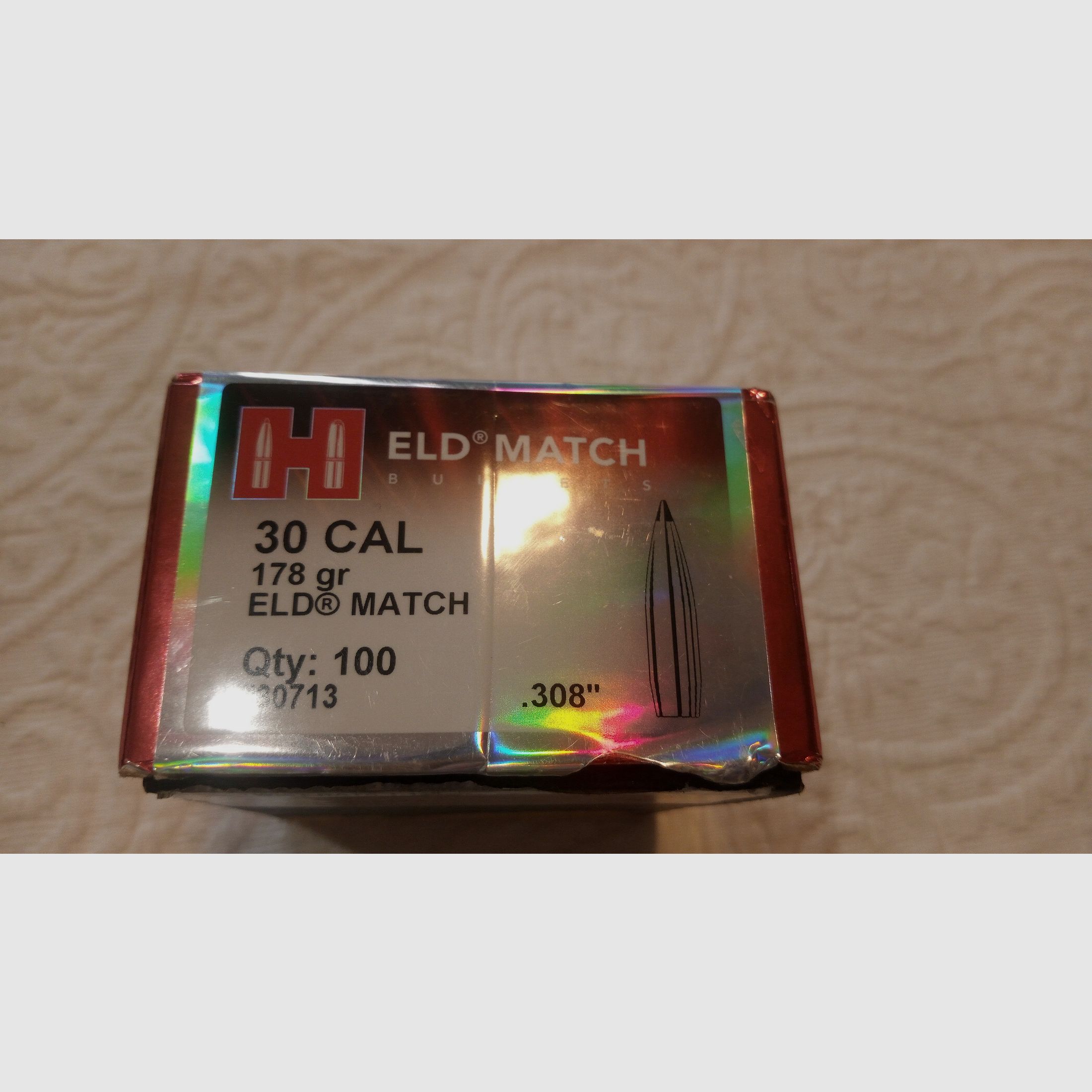 85 Hornady ELD-Match .308 / .30 cal 178 gr Geschosse