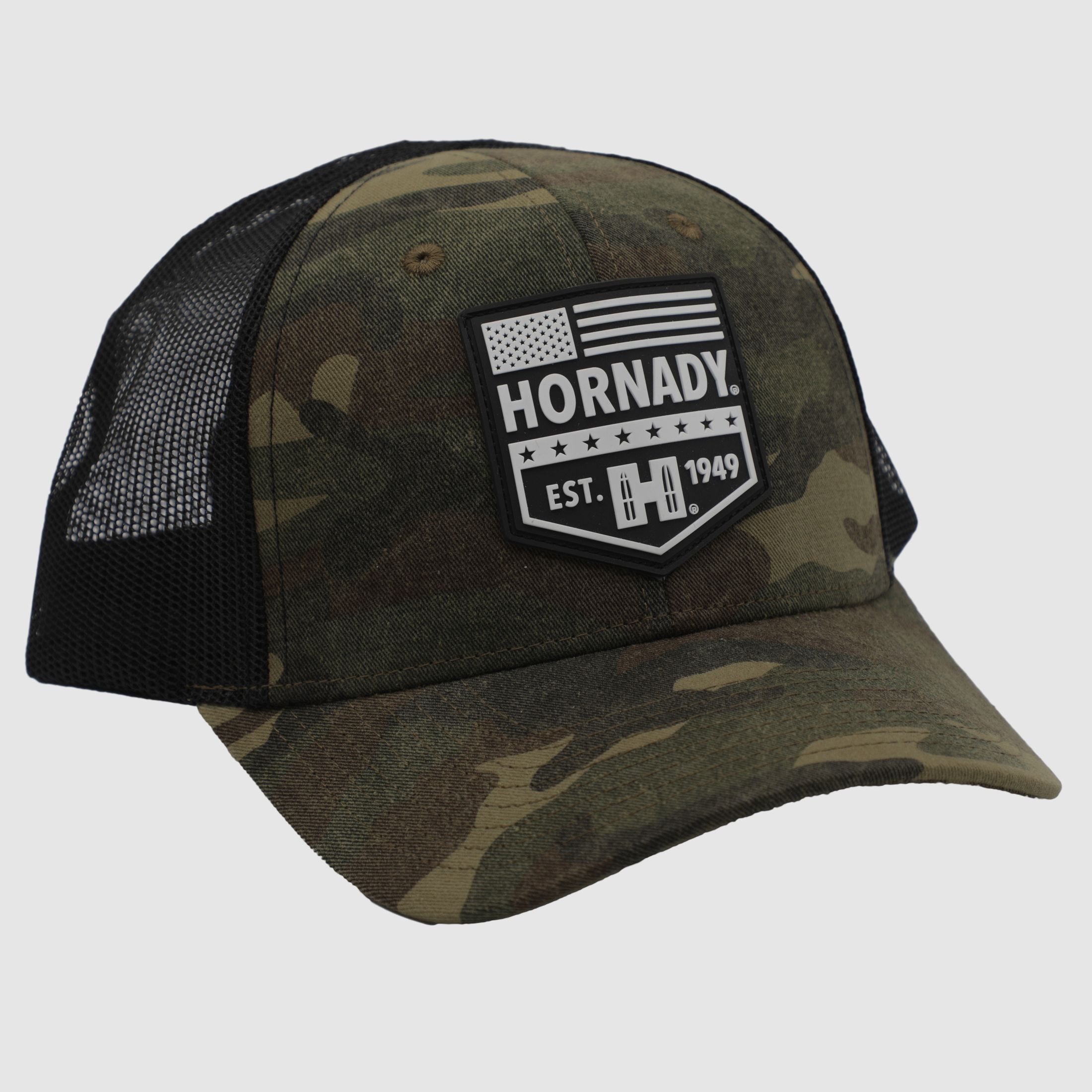 Hornady Schildmütze / Cap Schwarz Camouflage Est. 1949