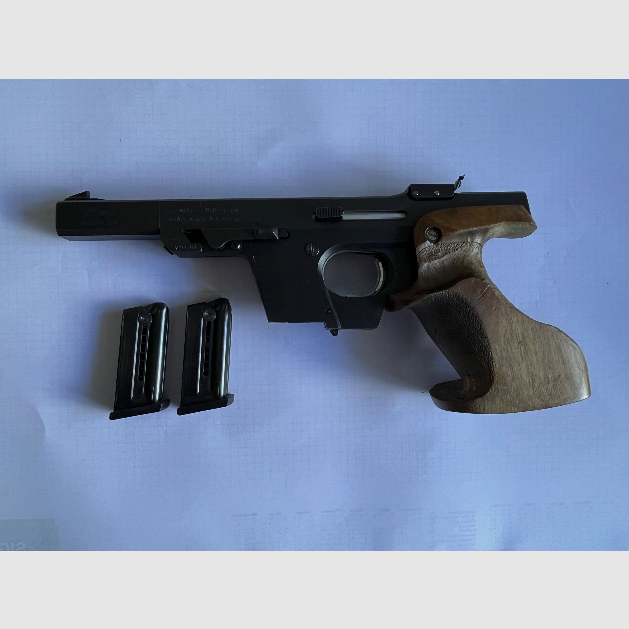 Pistola sportiva Walther GSP in calibro .22 con un sistema intercambiabile in calibro .32