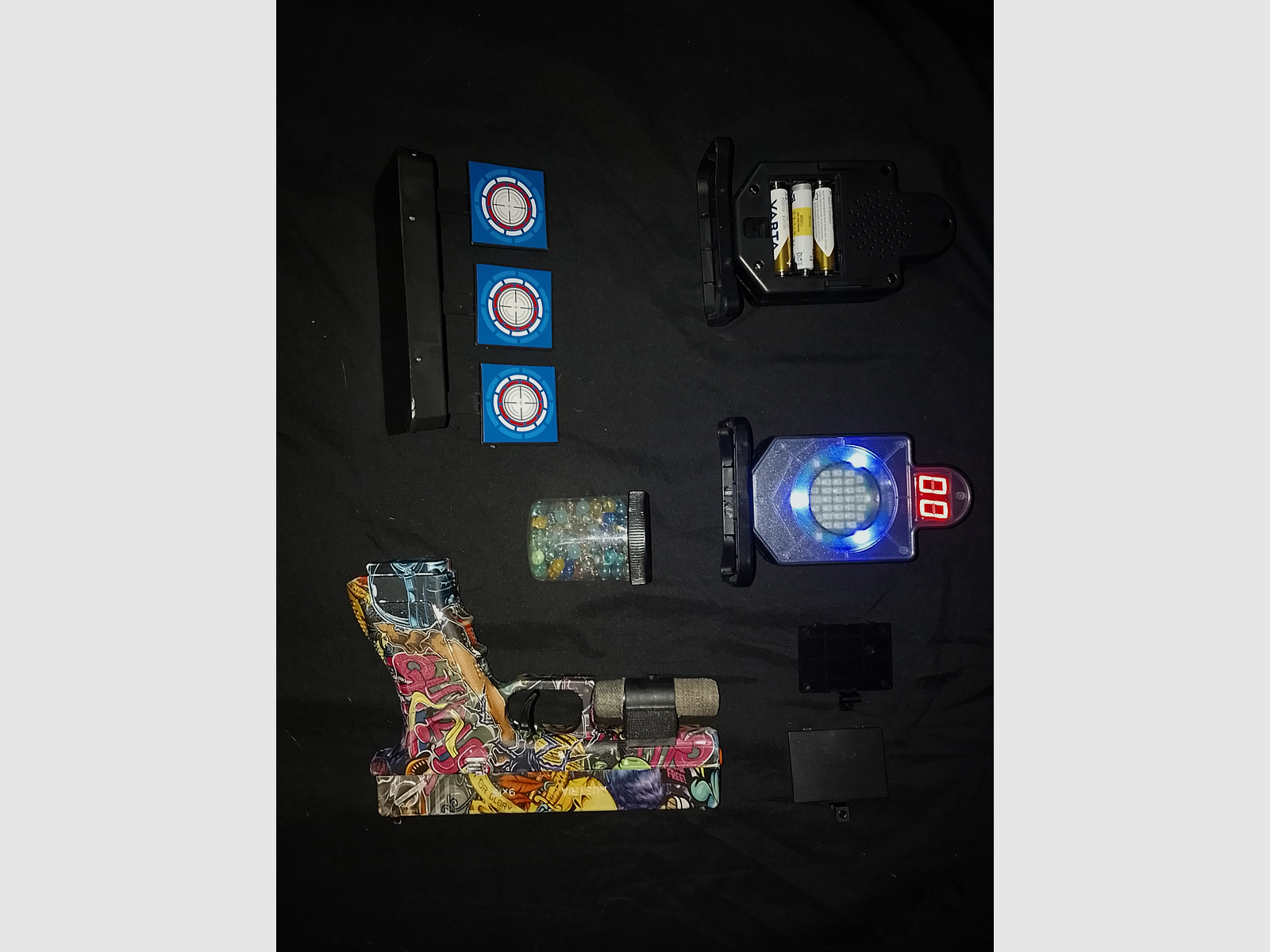 Gel Blaster Pistole Glock mit Dry Shooting system Kit Laser tag 