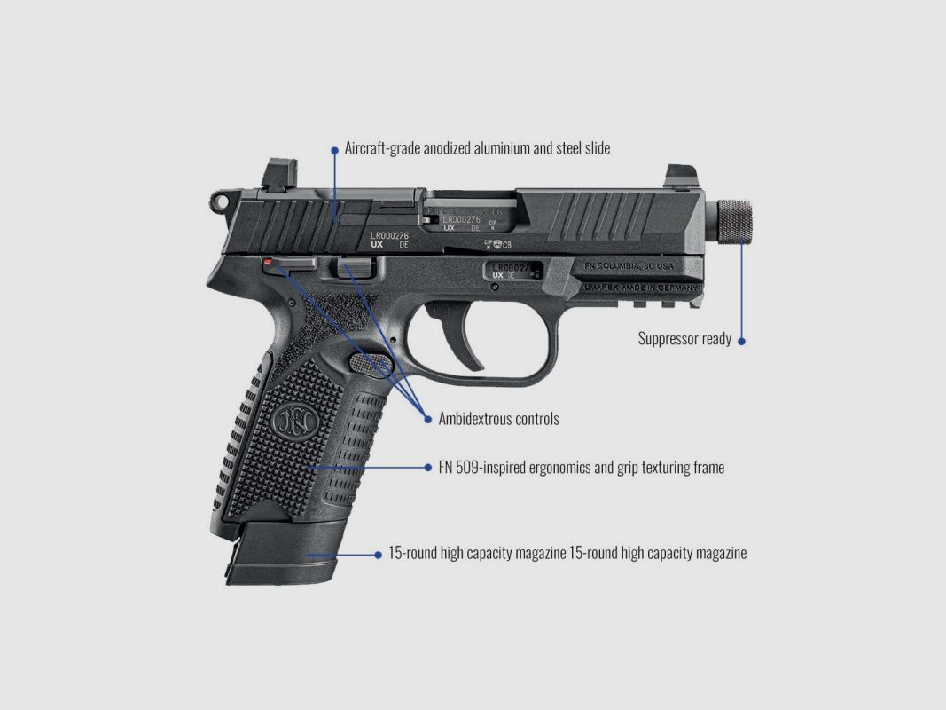 FN 502 TACTICAL BLACK 22LR 15 RD, Bild 5 von 7