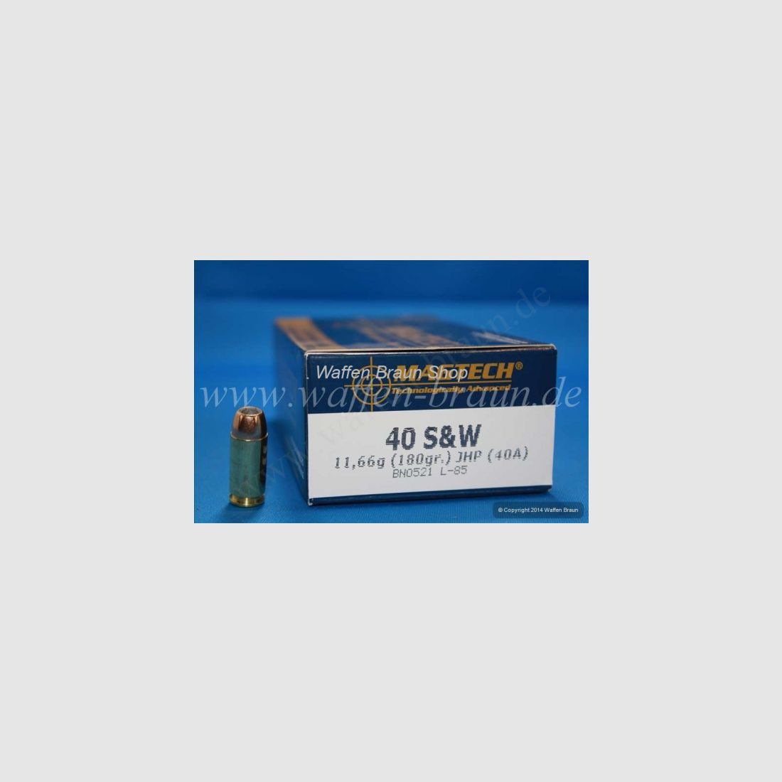 Magtech 40S&W JHP 180GRS A50 #40A