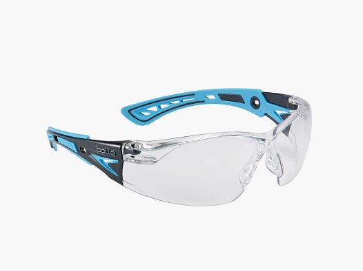 Bolle Rush+ Schutzbrille mit klaren Gläsern (Blau/Schwarz)