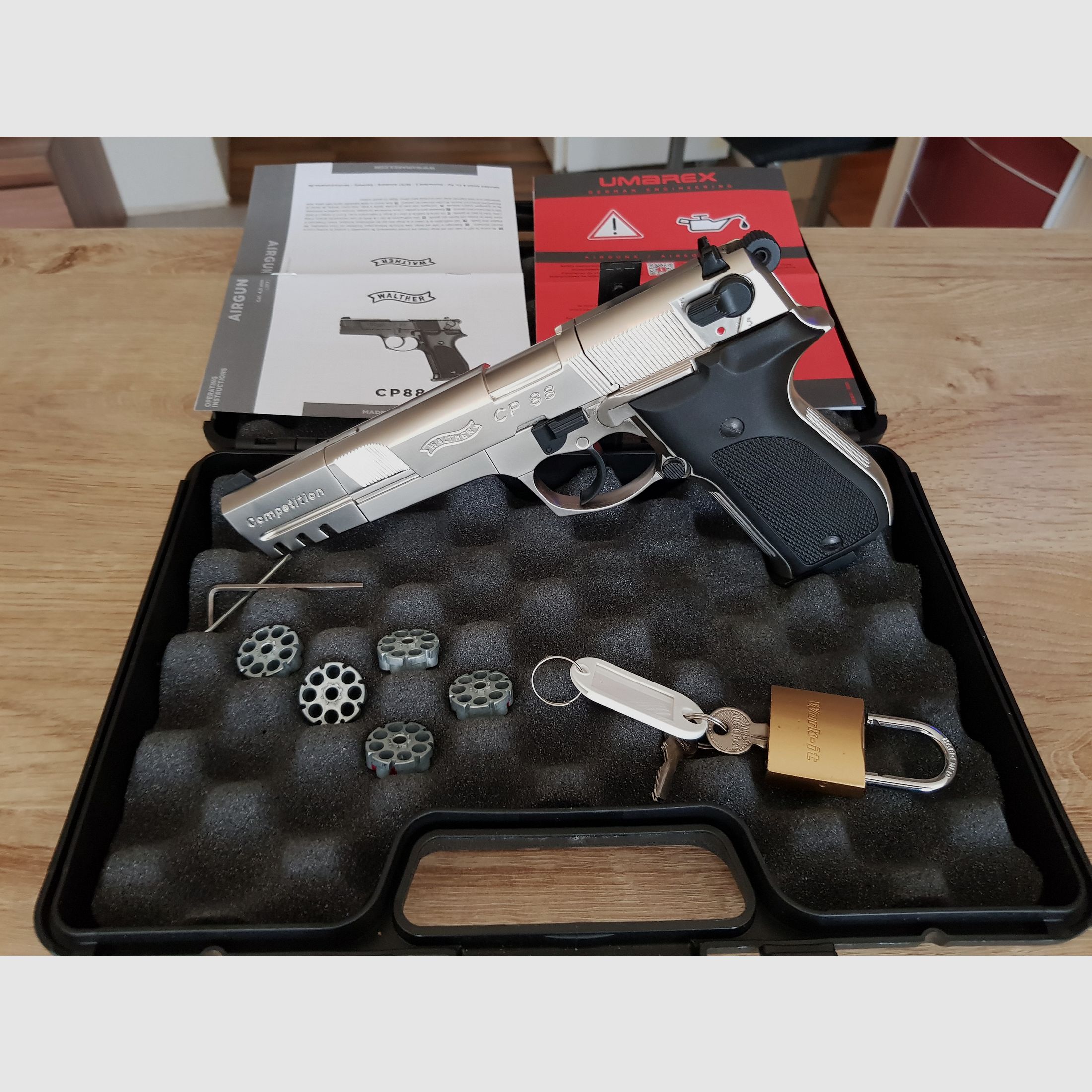 Wlther CP88 Competiton 6 pulgadas en Níquel