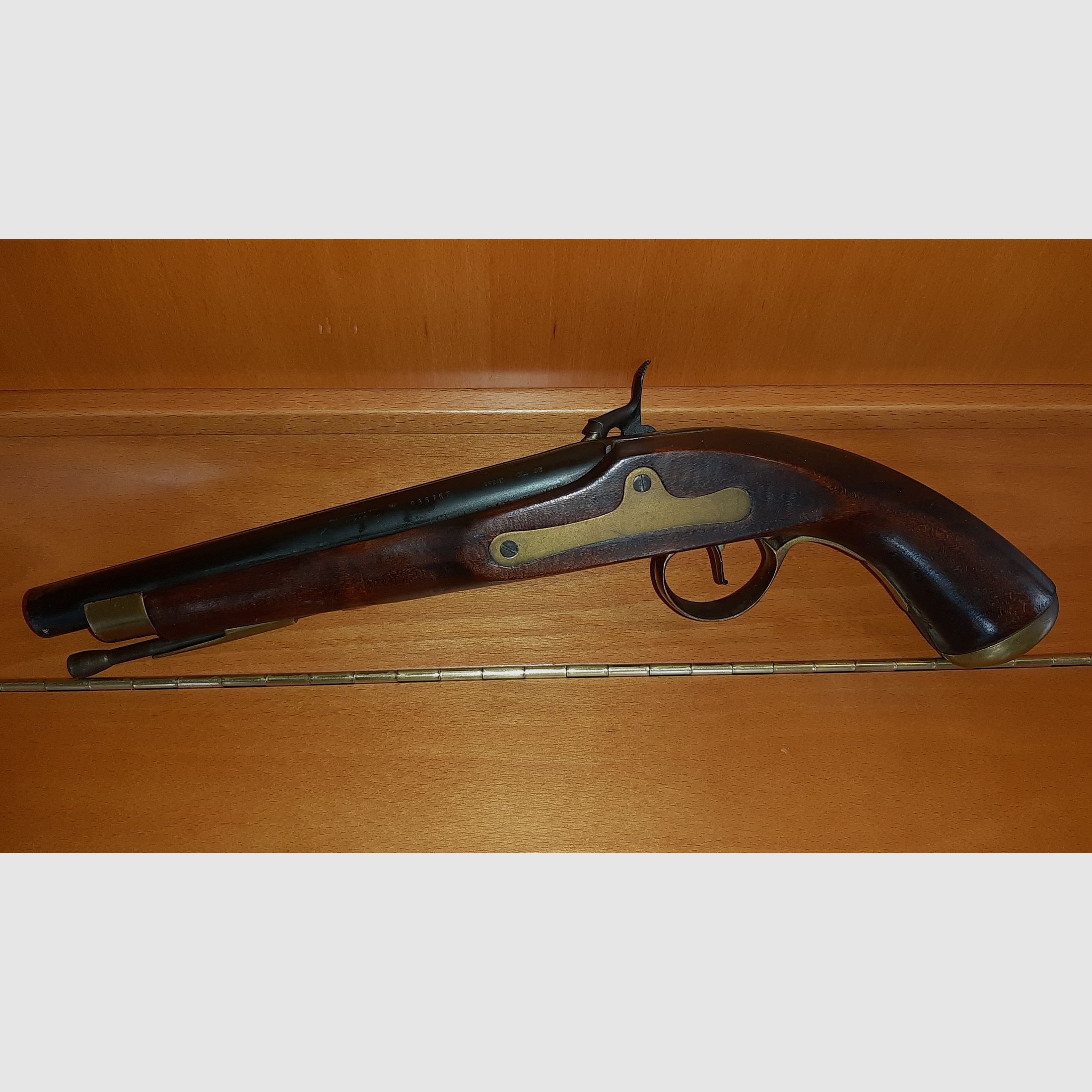 Cal. 45 muzzle-loading pistol percussion pistol made in Spain