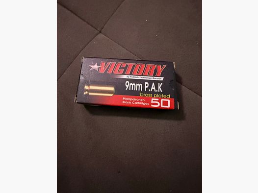 Pobjeda 9 mm P.A.K. Victory Brass Plated 50 cartridges