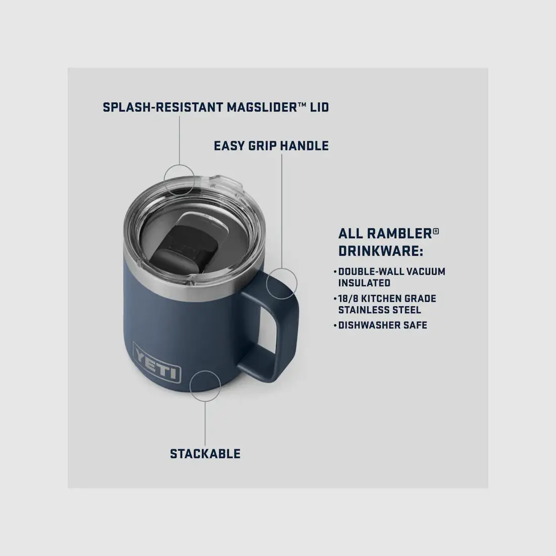 Die stapelbare YETI RAMBLER® Tasse mit MAGSLIDER™ Deckel, Bild 50 von 127