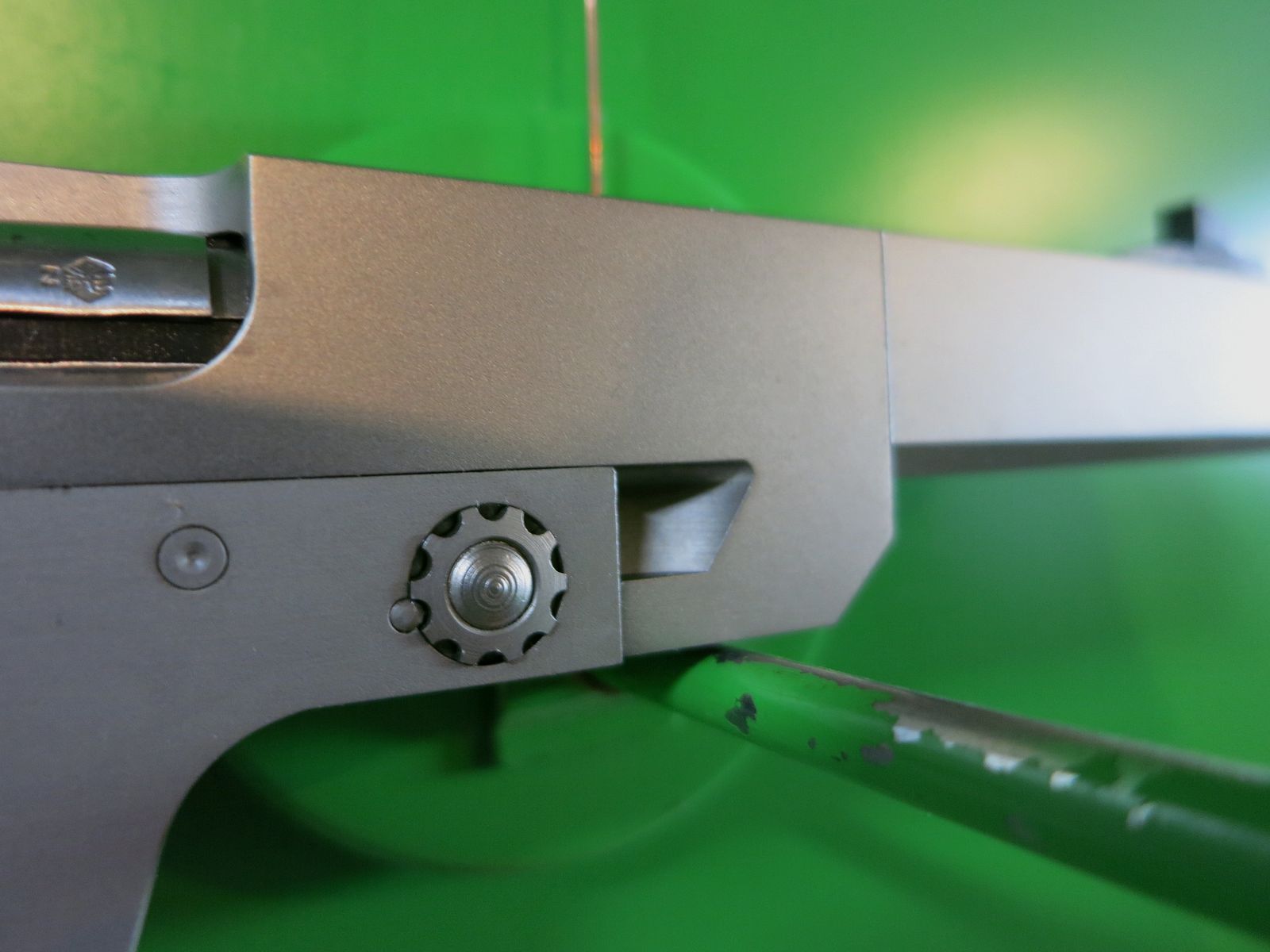 Sport-Pistole Walther OSP Kaliber .22lr, NILL Sport-Griff, .22 Short, Nickel-Version    #79-