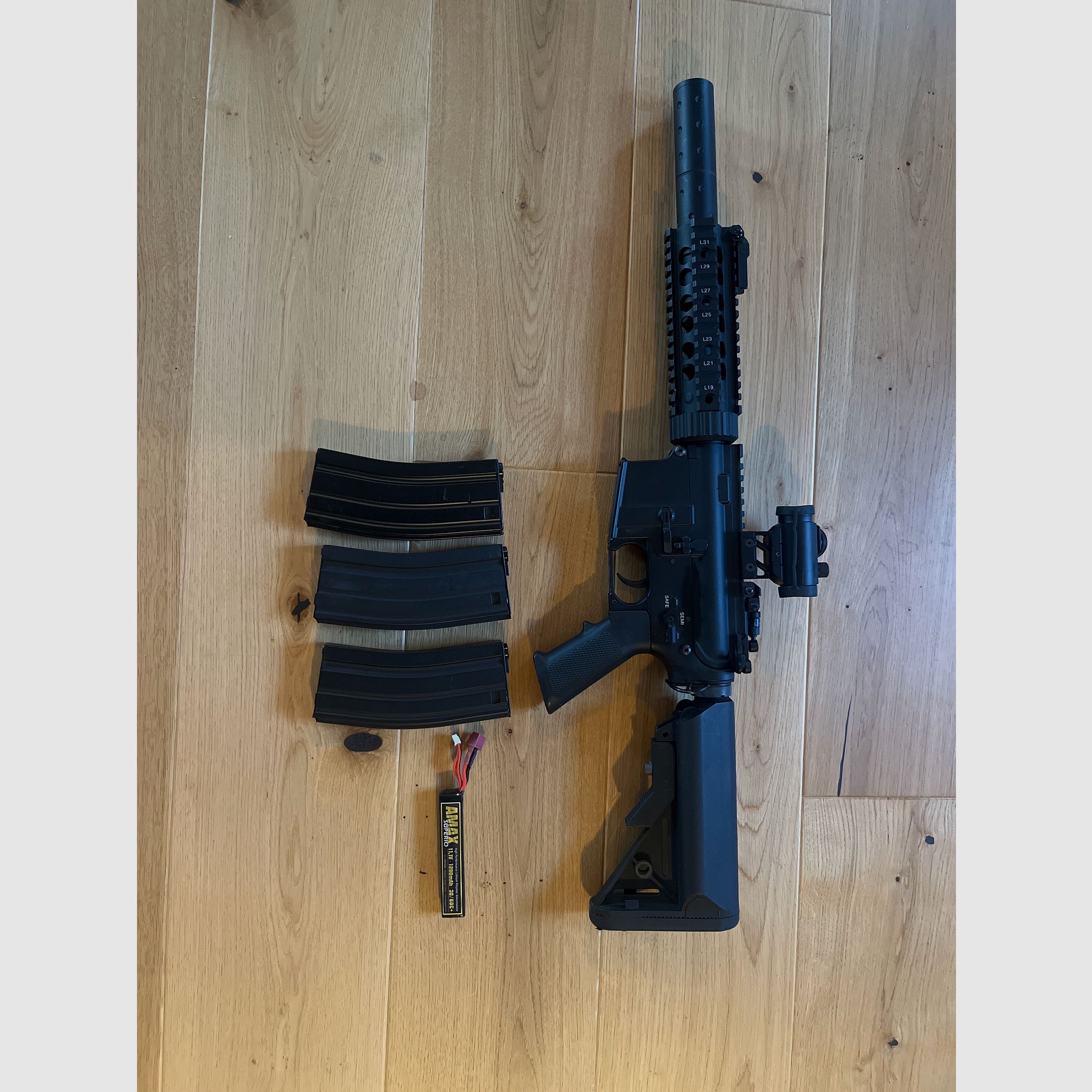E&C AEG MIT METALLGEARBOX & BURST MODUS < 0,5 J.