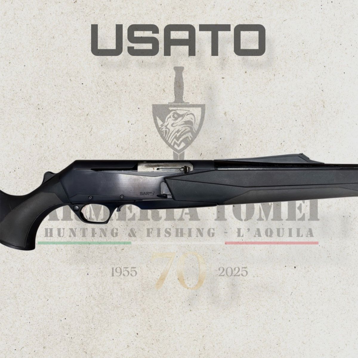 UTILISÉ – FUSIL – BROWNING MOD. BAR MK3 HC FLUTED cal. 300 Win. Mag., image 2 sur 5