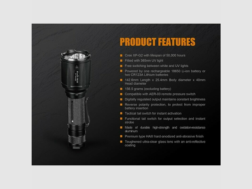 Fenix TK25 UV LED
