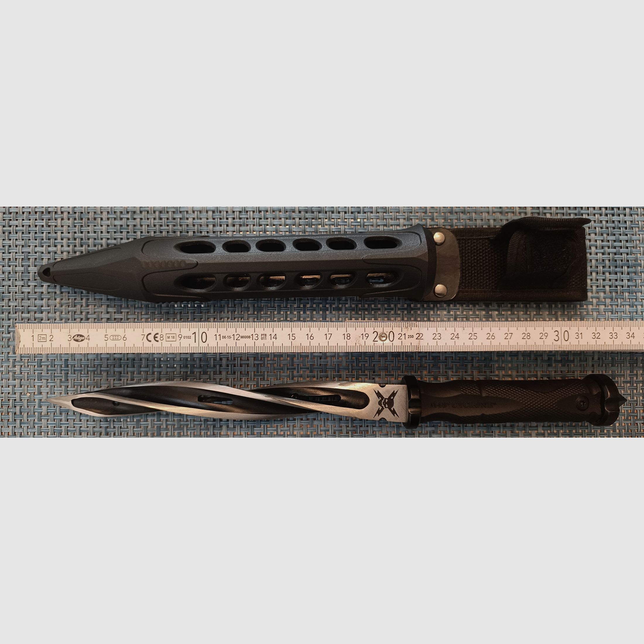 M48 CYCLONE Dolch Stoß Messer Glasbrecher 
