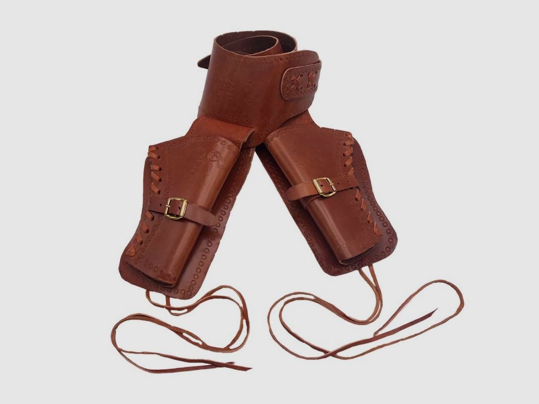 Western Doppel Leder Holster