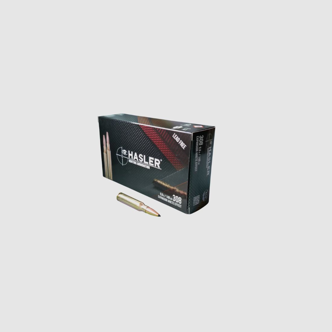 Hasler Ariete .308 Win. 9.6 grams / 148 grain 20 rounds – hunting ammunition #123806