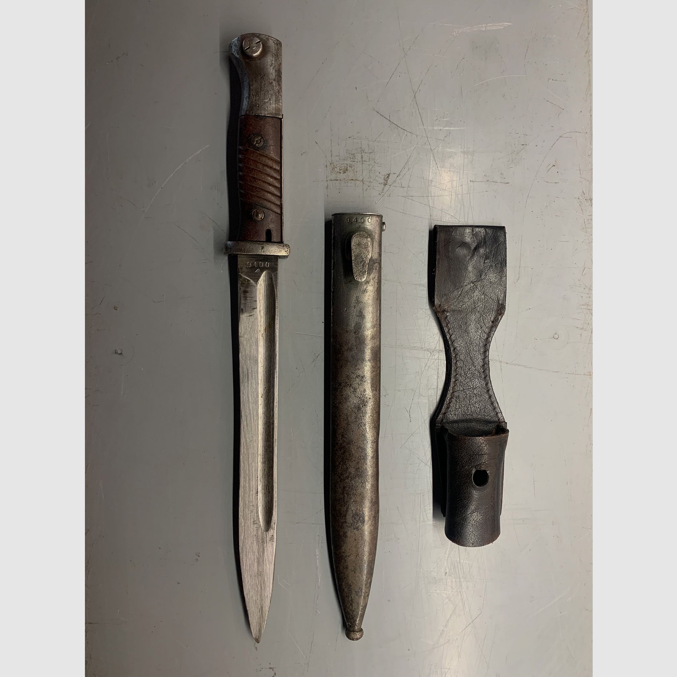 German K98 Bayonet S84/98 III model – 44 ffc – matching numbers – Wehrmacht 1944