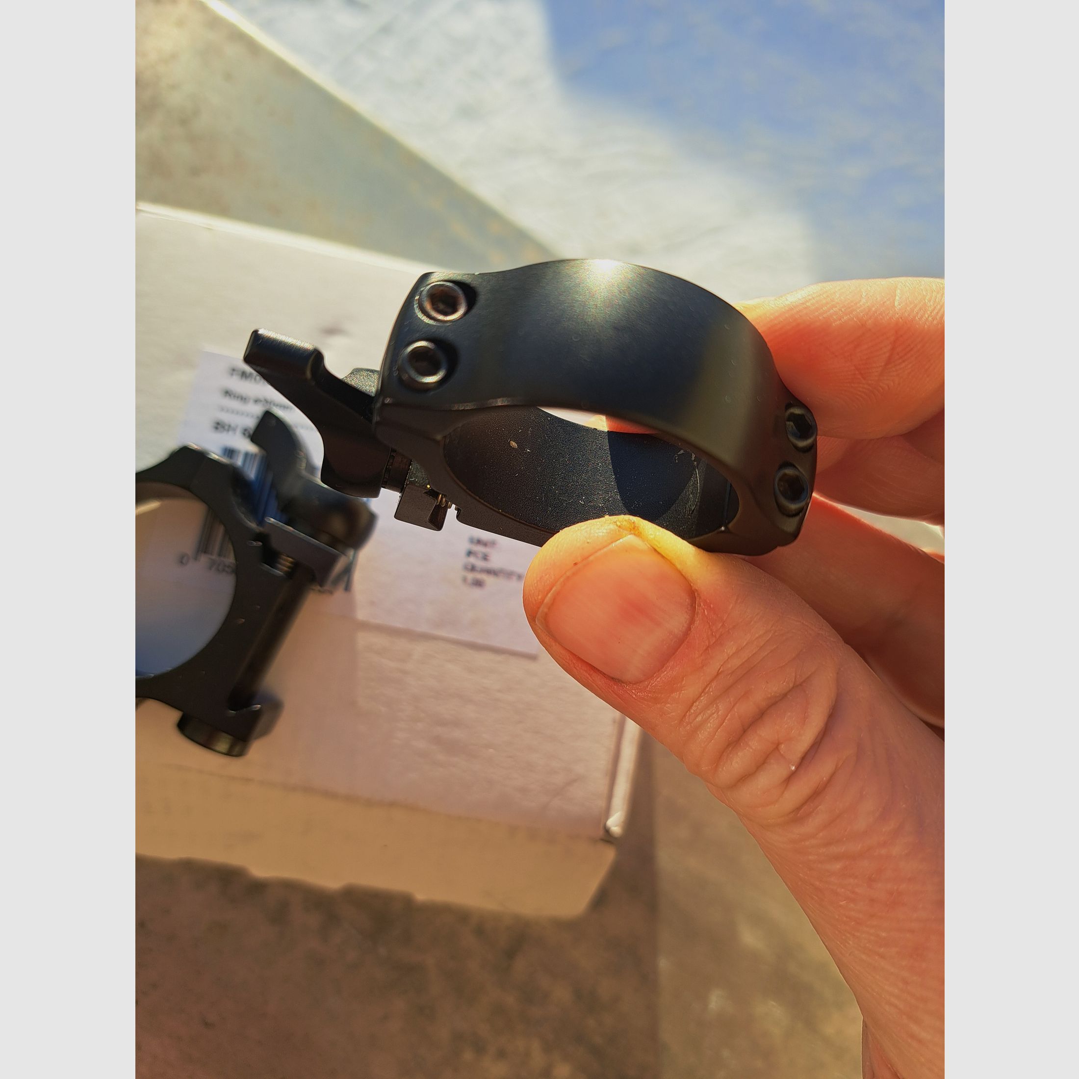 2x Dentler Ring Montage 30mm Durchmesser Bauhöhe 6,5mm mit Schnellspannung von Era gebraucht