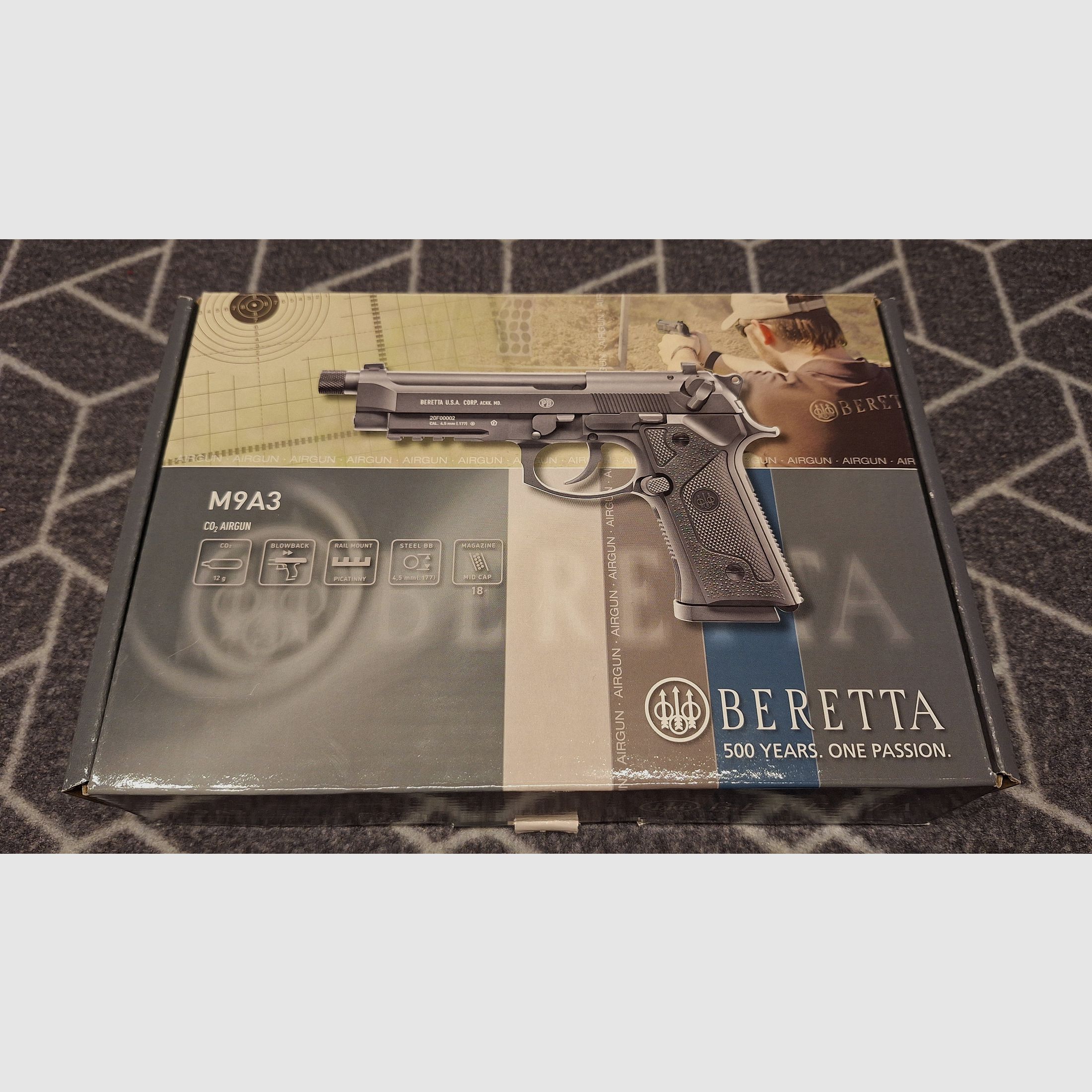Beretta M9A3 FM CO2 4,5mm BB Blowback schwarz