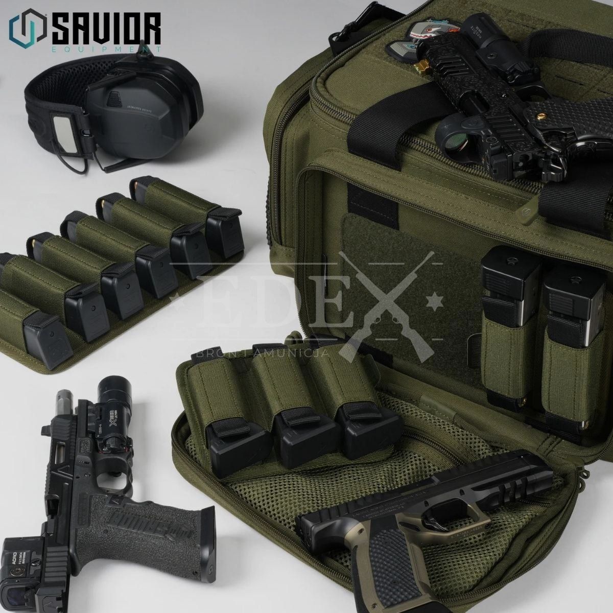 SAVIOR Holder na magazynki pistoletowe 3 sloty czarny, zdjęcie 6 z 6