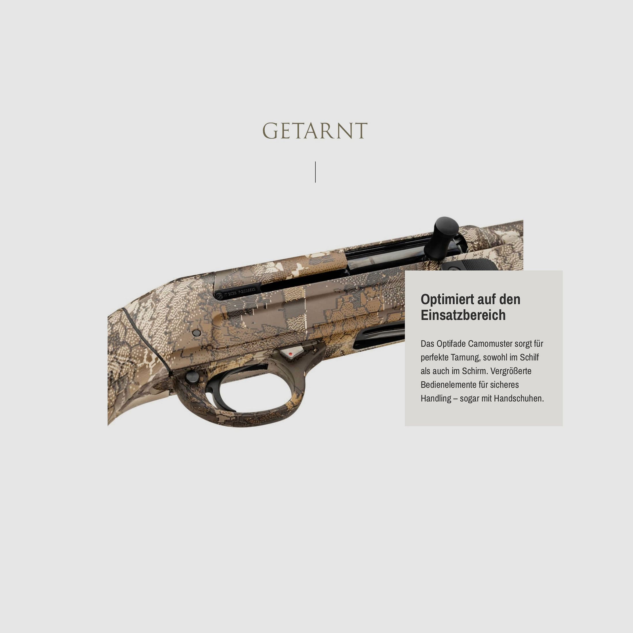 SAUER Selbstladeflinte SL5 XT OPTIFADE 12/76 Kunststoffschaft Wechselchokes Stahlschrotbe. LL 70 cm