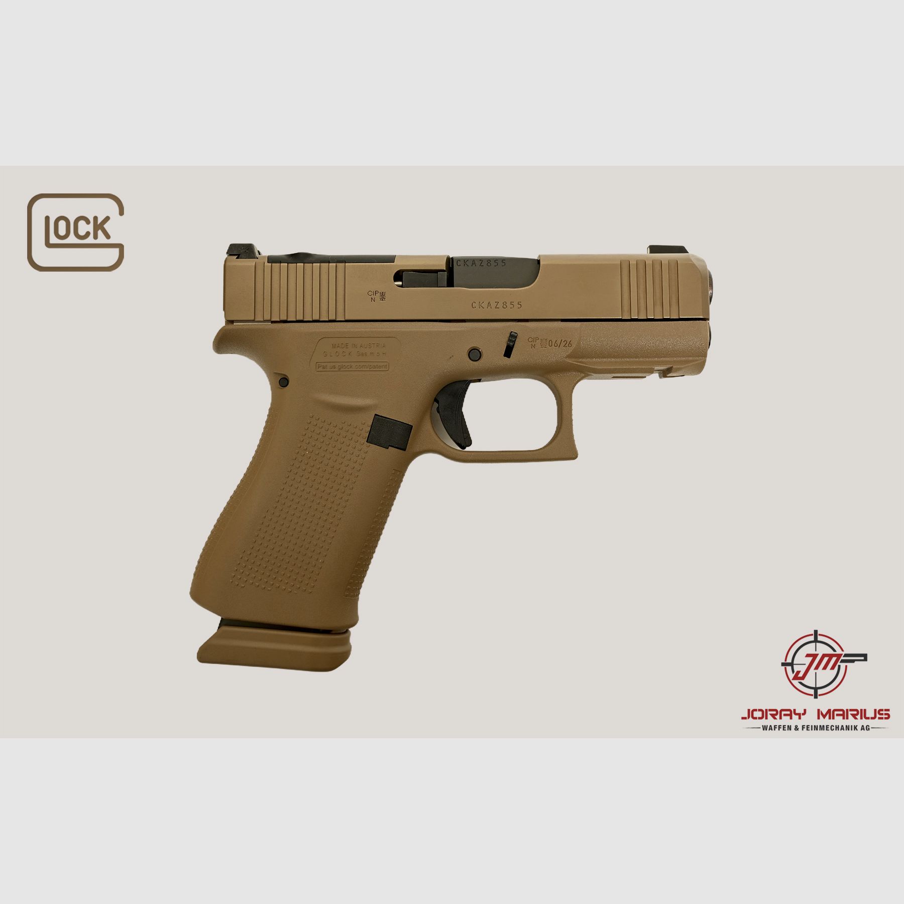 Glock 43X MOS-K 9mm Para Coyote, Bild 1 von 3