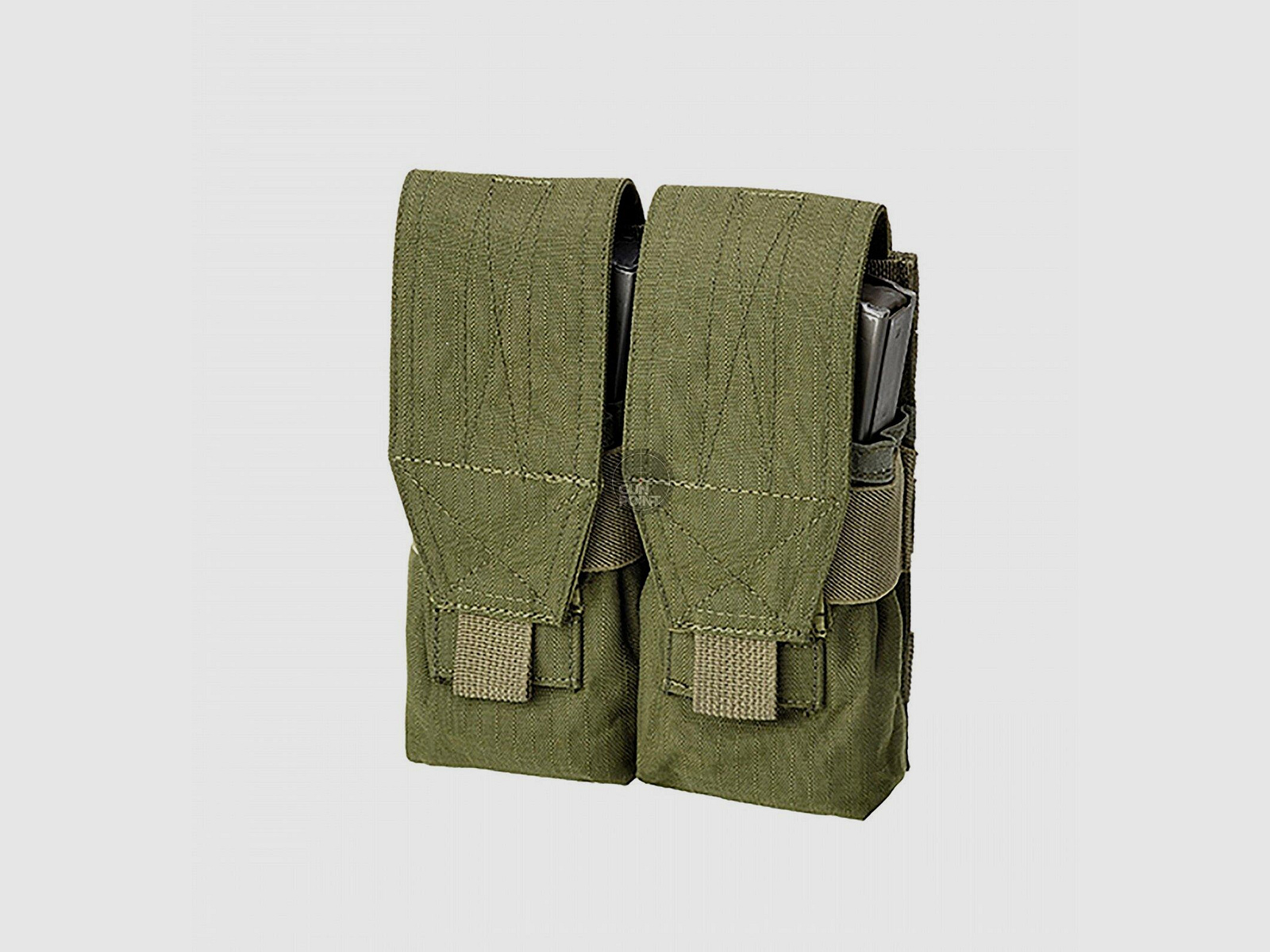 DEFCON 5 DOUBLE SPRING MAGAZINE HOLDER M4 - AK DOUBLE OD GREEN