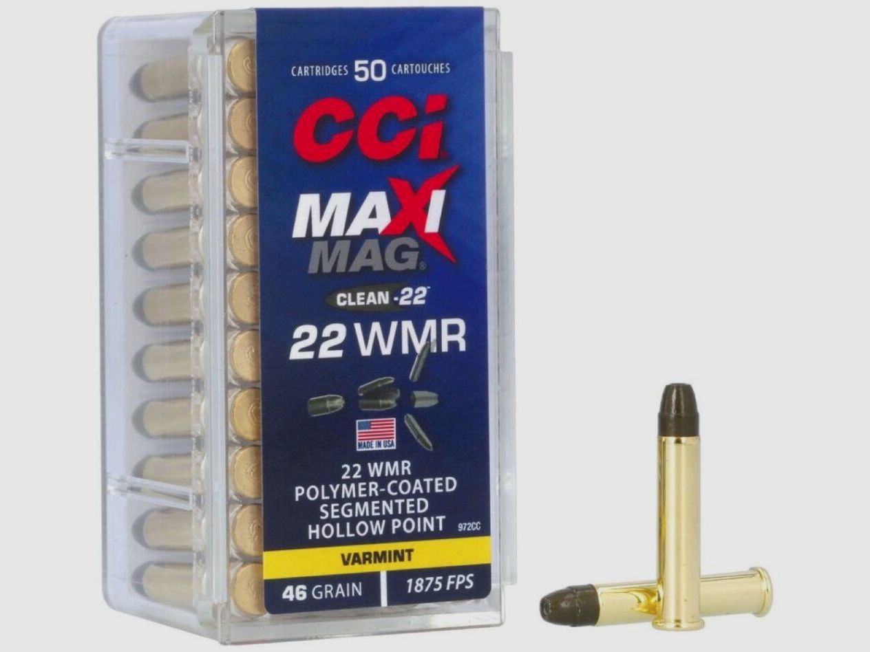 CCI Maxi-Mag SHP 46grs 50St .22wmr