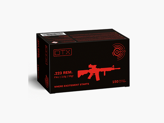 GECO DTX FMJ .223Rem 3,5g / 55grs 150pz