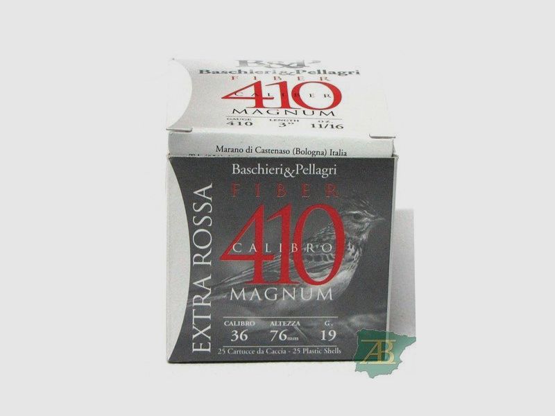 Kiste Patronen B&P STAR ROSSA Kal. 36 19gr
