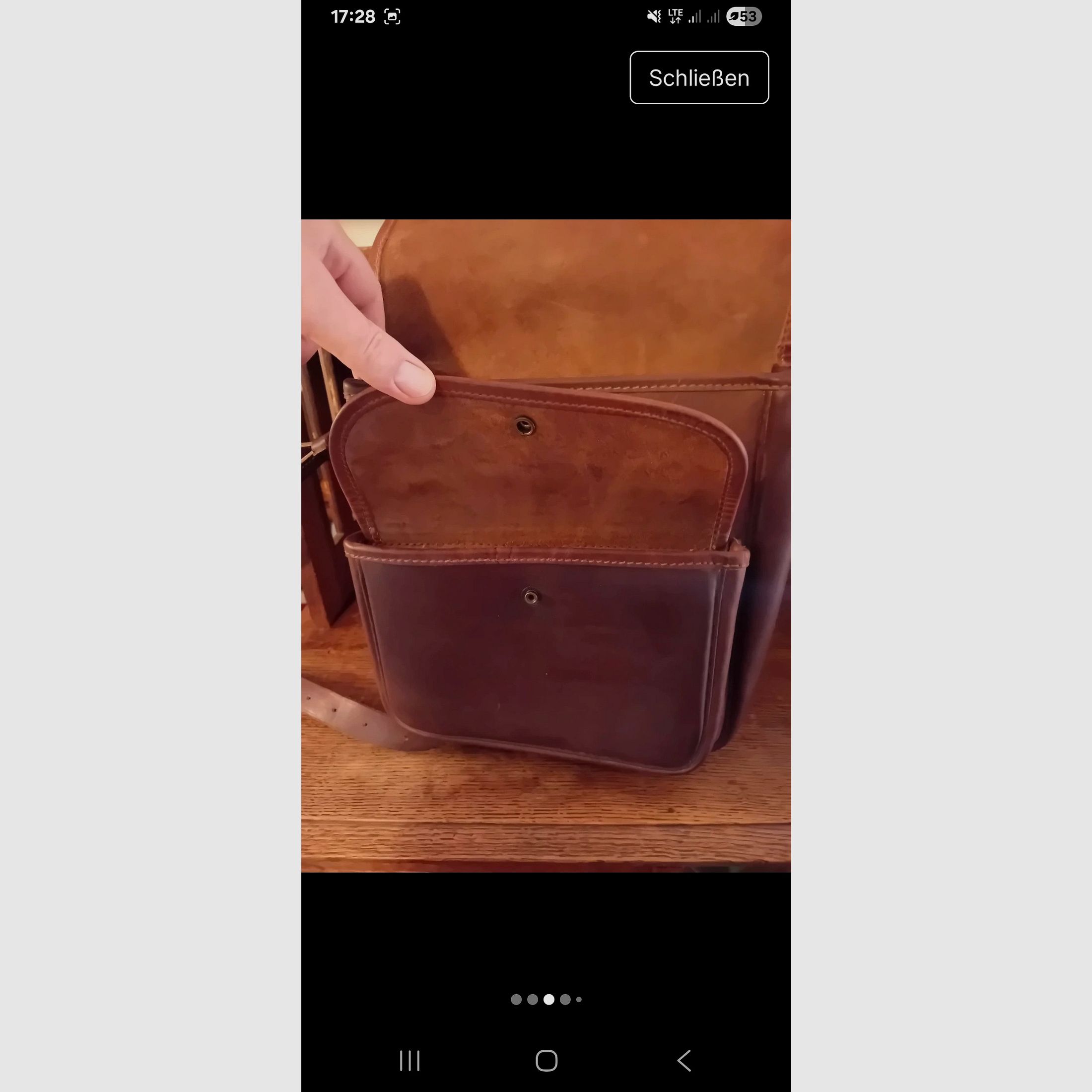 Echtleder Jagdtasche Unikat