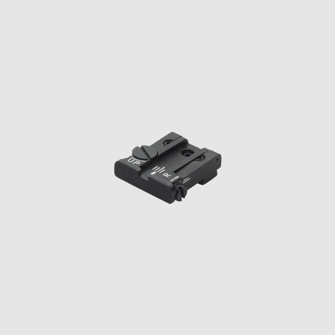 LPA TPU32GL07 verstellbare Mikrometer-Kimme für Glock-Pistolen – Schwarzes Visierbild