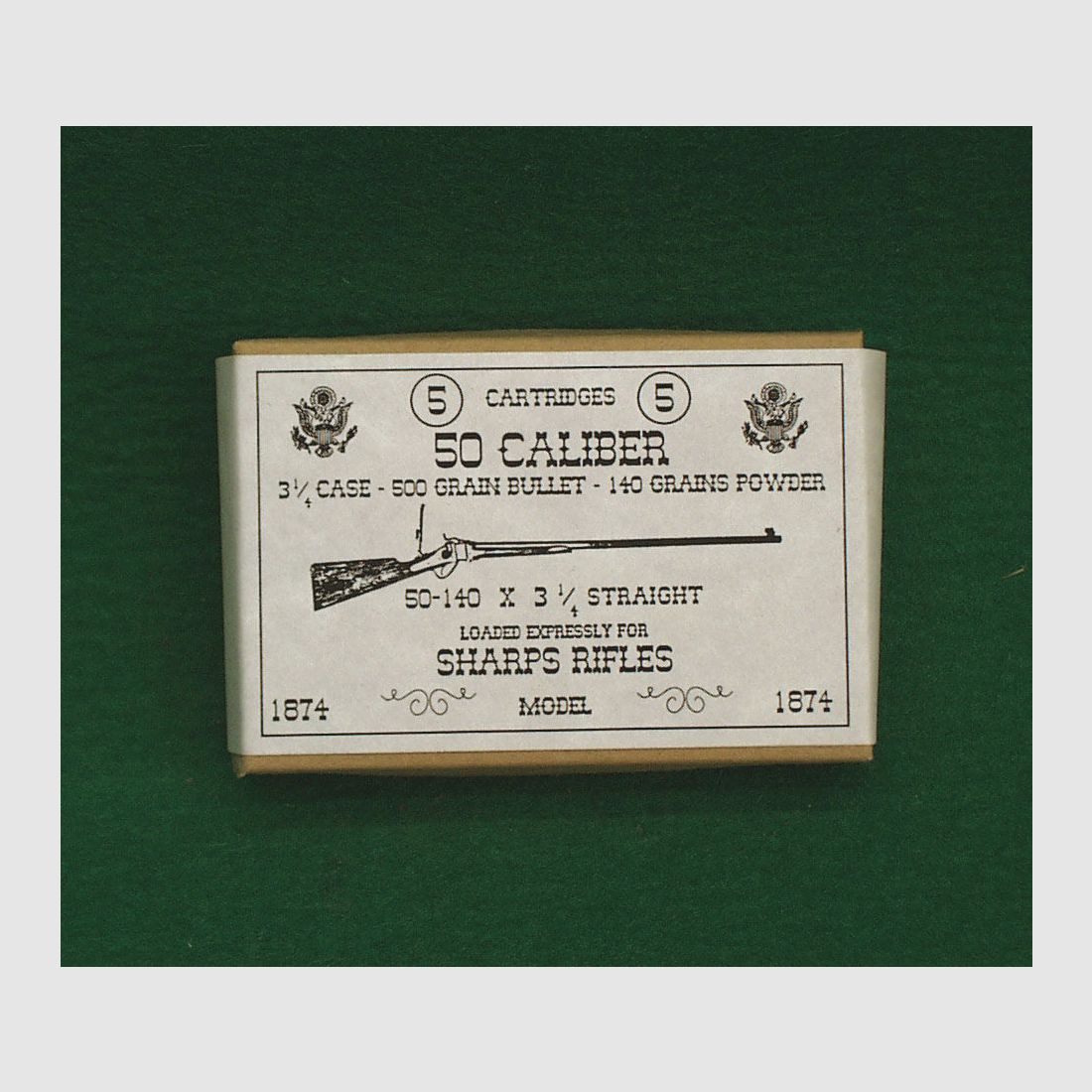 Replika Patronenschachteln .50 Caliber