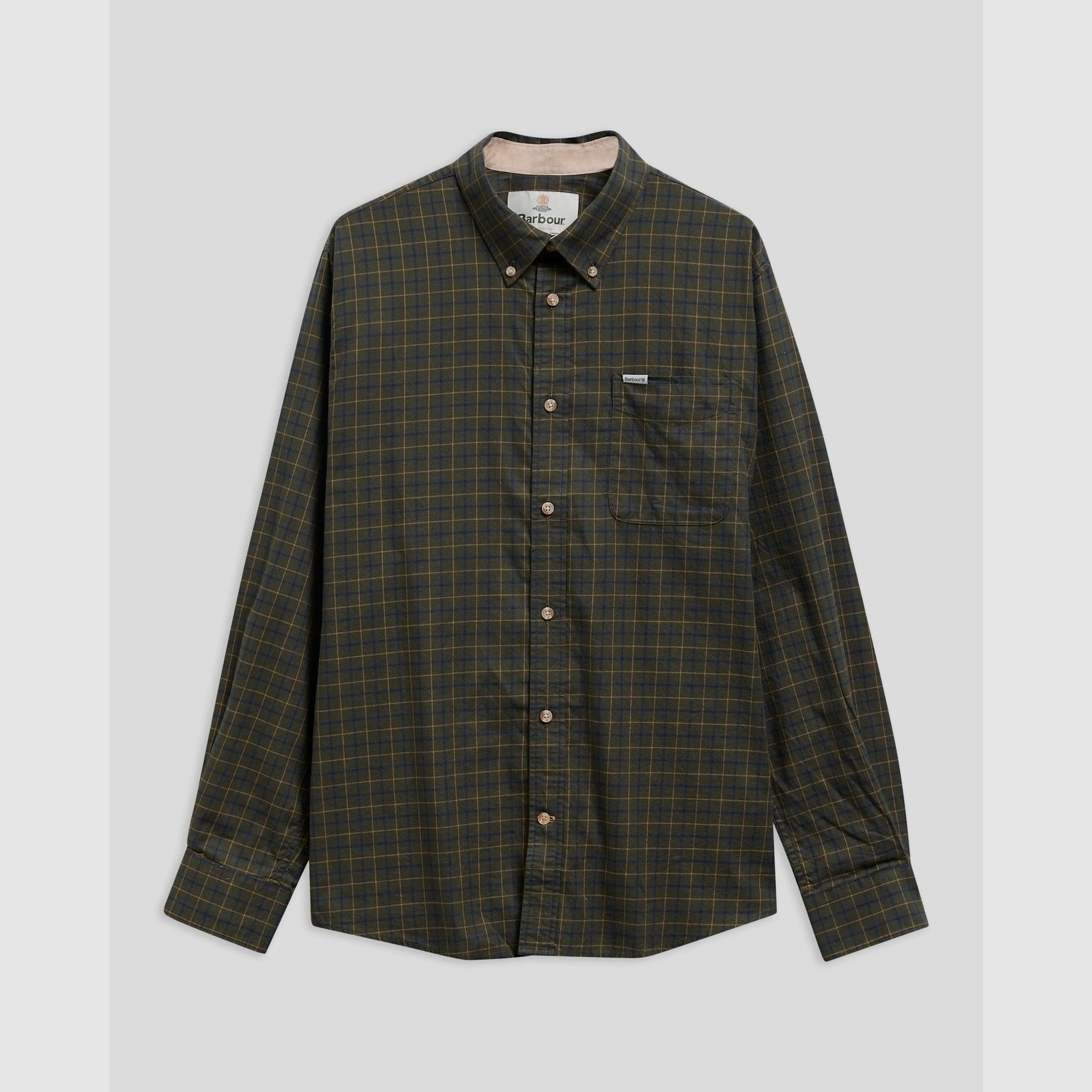 Barbour Bank Shirt, Olive, Homme XL