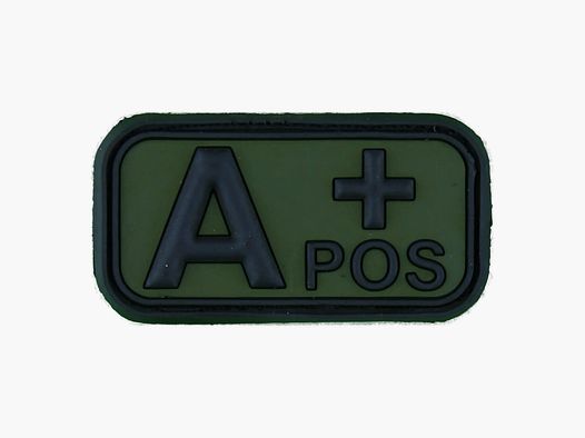 Fritzsch 3D Blutgruppenpatch A Pos schwarz-oliv