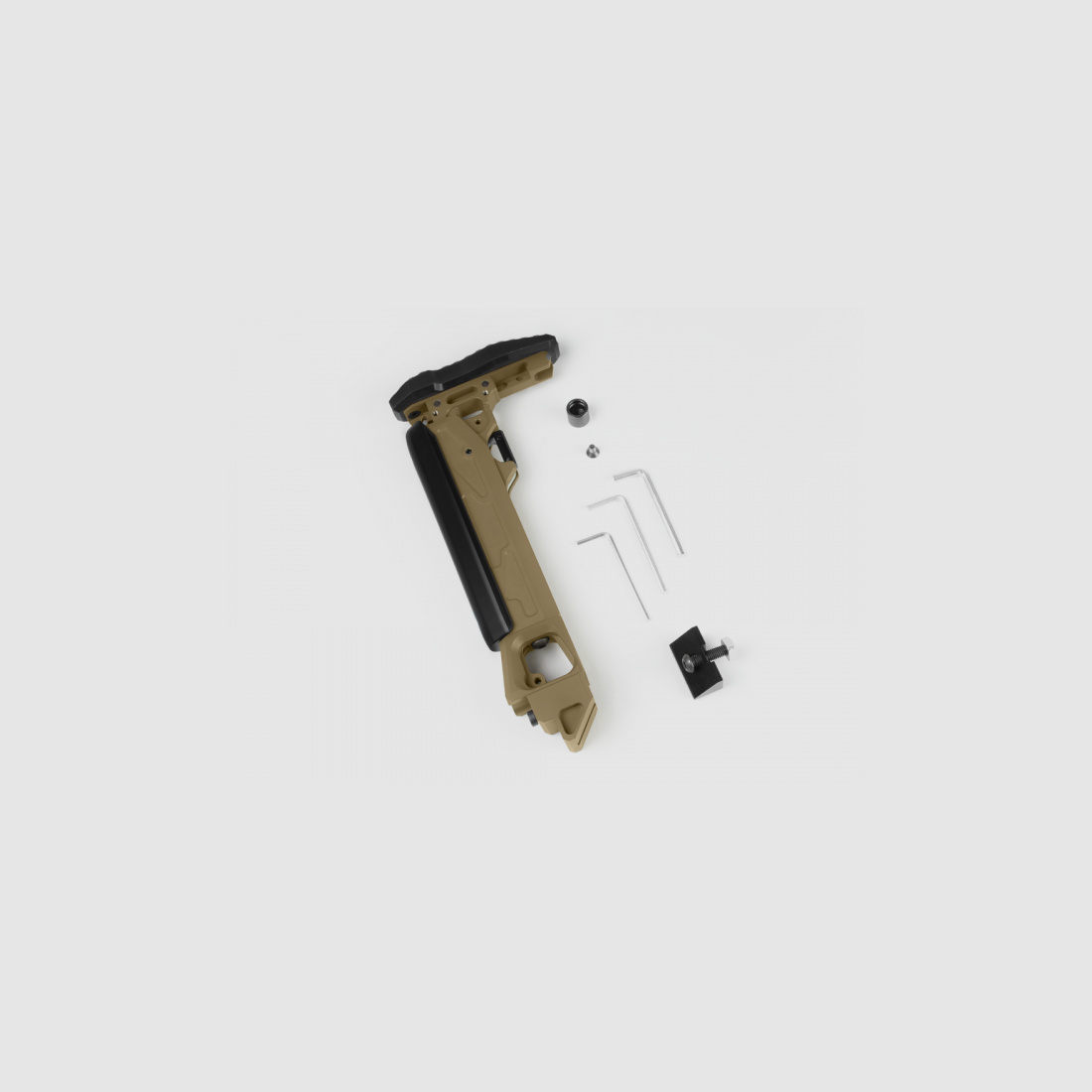 KPYK Fester Teleskop Hinterschaft für AK CRC 9035 Coyote Tan
