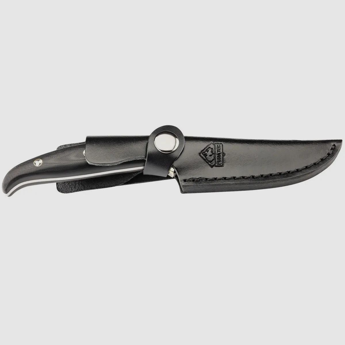 PUMA TEC belt knife, G10 black with mosaic pins
