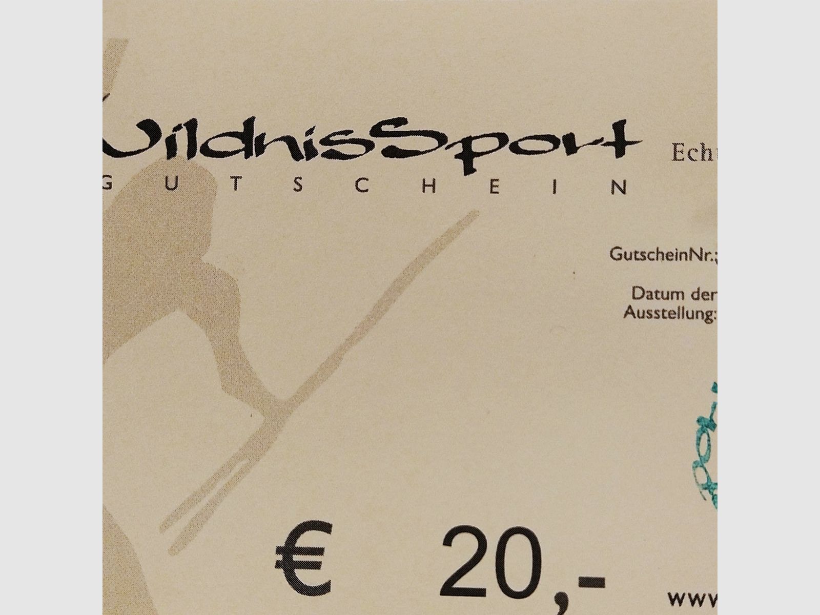 Wildnissport Gutschein 20 €
