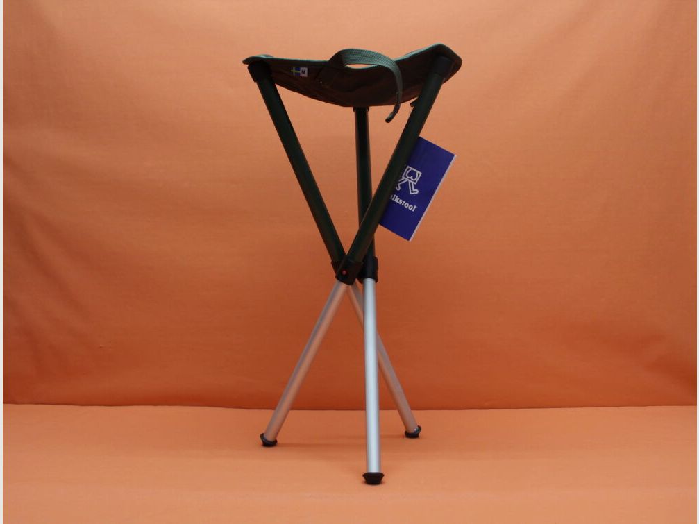 Walkstool Walkstool Basic: Dreibein-Sitzstuhl 60cm mit Teleskopbeinen zum platzsparenden transportieren