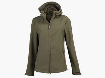 Damen Softshelljacke - mit Kapuze, Gr. L