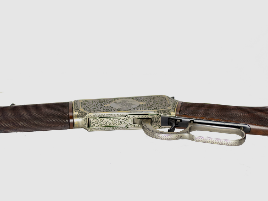Winchester Model 1894 “One of One Thousand” – Gravure Meester Giovannelli – Gouden Inleg – Kal. .30-30 Winchester, afbeelding 17 van 32