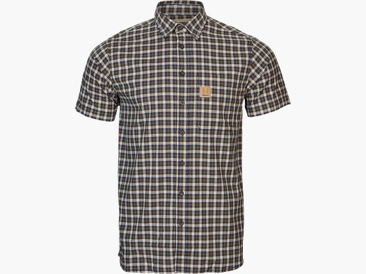 Härkila Fjell S/S Hemd Herren Naval Blue Check, L